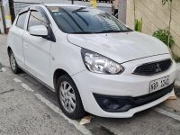 White Mitsubishi Mirage 2018 