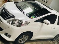 Pearl White Toyota Alphard 2015