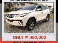  White Toyota Fortuner 2019