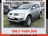 Selling Brightsilver Mitsubishi Montero Sport 2012 in Mandaue