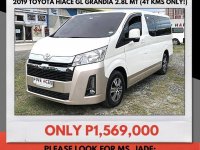 Selling White Toyota Hiace 2019 in Mandaue