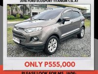 Selling Silver Ford Ecosport 2016 in Mandaue