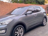 Grey Hyundai Santa Fe 2013 for sale in Manila