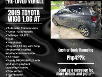 Grey Toyota Wigo 2019 for sale in Quezon