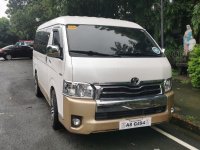 Selling Pearl White Toyota Hiace Super Grandia 2019 in Manila