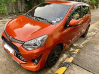 Orange Toyota Wigo 2017 for sale in San Mateo