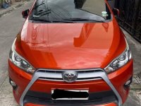 Orange Toyota Yaris 2015 for sale in Mandaluyong