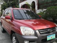 Red Kia Sportage 2007 for sale in Quezon