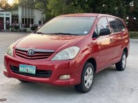 Red Toyota Innova 2010 for sale in Manual