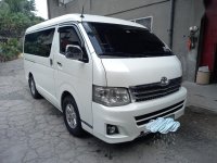 Pearl White Toyota Hiace Super Grandia 2013 for sale in Automatic