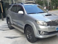 Brightsilver Toyota Fortuner 2015 for sale in Pasig 