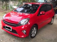 Red Toyota Wigo 2016 for sale in Cabanatuan