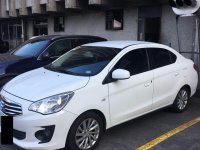 Selling Pearl White Mitsubishi Mirage 2017 in Quezon City