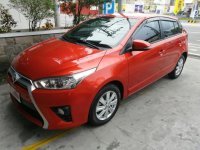 Orange Toyota Yaris 2017 for sale in Quezon 
