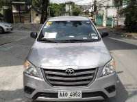 Silver Toyota Innova 2014 for sale in Quezon City