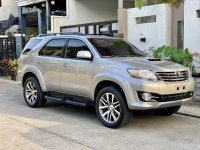 Silver Toyota Fortuner 2015 for sale in Balanga