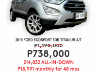 2019 Ford EcoSport  1.0 L Titanium AT in Cainta, Rizal