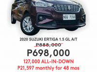 2020 Suzuki Ertiga  GL 4AT in Cainta, Rizal
