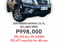 2020 Nissan Navara 4x2 EL Calibre AT in Cainta, Rizal
