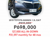 2019 Toyota Avanza  1.3 E A/T in Cainta, Rizal
