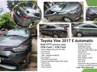 Selling White Toyota Vios 2017 in Quezon City