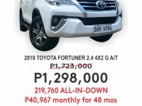 White Toyota Fortuner 2019 for sale in Automatic