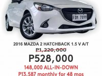 White Mazda 2 Hatchback 2016 for sale in Cainta