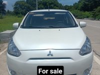 Pearl White Mitsubishi Mirage 2013 for sale in Calumpit