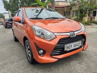Orange Toyota Wigo 2018 Hatchback at 43000 for sale in Manila