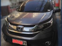 Grey Honda BR-V 2017 SUV / MPV at Cvt  for sale in Manila