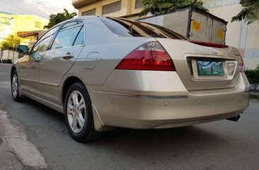 2007 Honda Accord AT Beige Sedan For Sale 