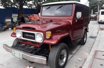 1981 Toyota Landcruiser MT Red SUV For Sale 