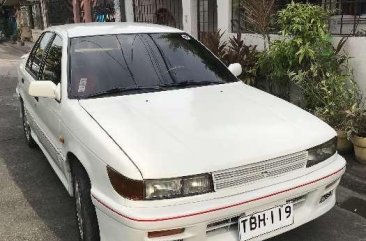 1990 Mitsubishi Lancer. White. Manual for sale