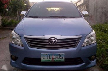 2012 Toyota Innova E Automatic Blue For Sale 