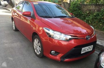 2015 Toyota Vios 1.3E red matic for sale