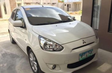 Mitsubishi Mirage matic 2013 white for sale