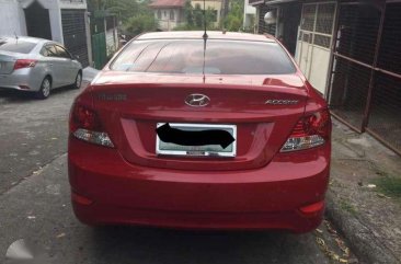 2012 Hyundai Accent Manual Red Sedan For Sale 