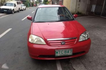 2001 Honda Civic VTi-S Dimension AT Red For Sale 