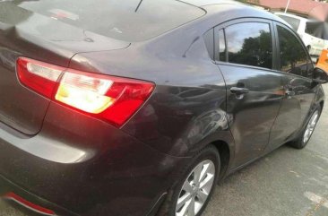 Fresh Kia Rio 2012 AT Black Sedan For Sale 