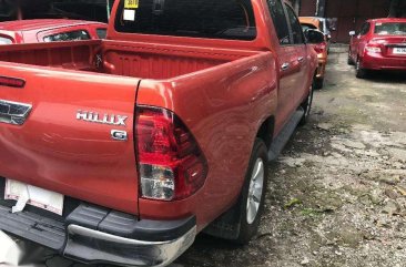 2017 Toyota HILUX G MT Red Pickup For Sale 