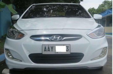 2014 Hyundai Accent MT White Sedan For Sale 