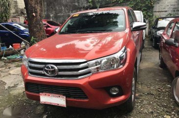 2017 Toyota HILUX G MT Red Pickup For Sale 