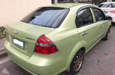 2011 CHEVROELT AVEO AT Green Sedan For Sale 