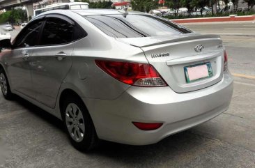 2013 Hyundai Accent Sedan AT Gas Silver For Sale 