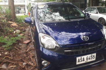 Toyota Wigo G 2015 Blue automatic for sale 