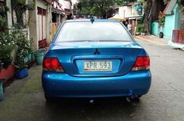 Mitsubishi Lancer 2004 MT Blue Sedan For Sale 