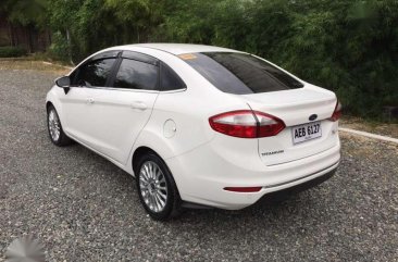 2015 Ford Fiesta Titanium White Sedan For Sale 