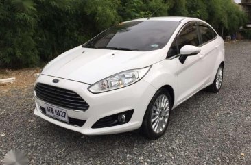 2015 Ford Fiesta Titanium White Sedan For Sale 