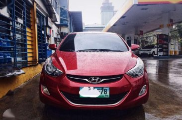 Hyundai Elantra Gls 2012 AT Red Sedan For Sale 