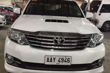 2015 Toyota Fortuner G AT Diesel White For Sale 
